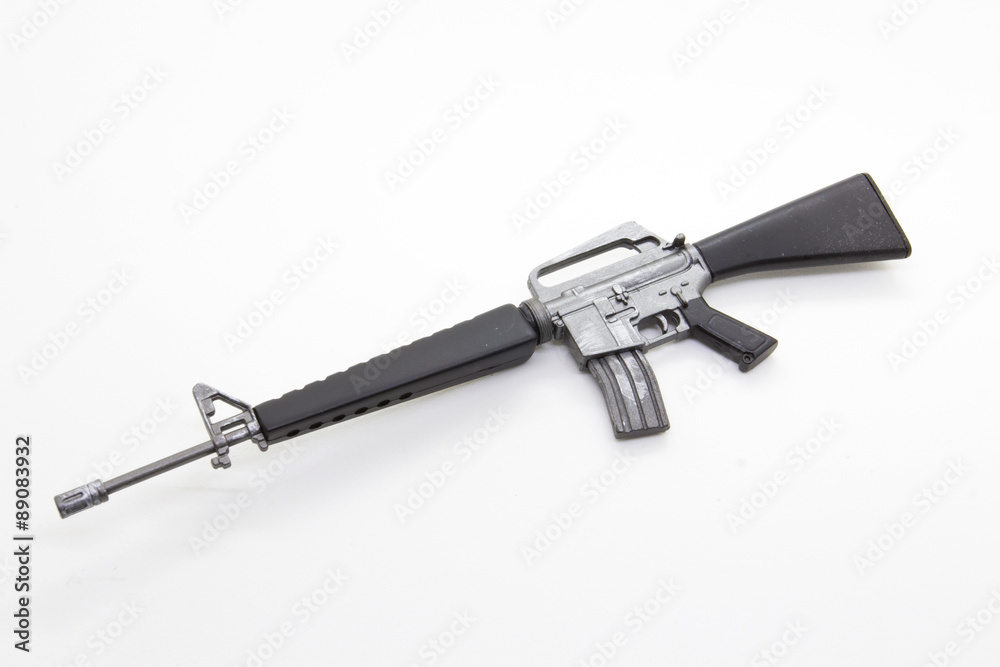 mini model gun isolated on white background mini model gun isolated on white background