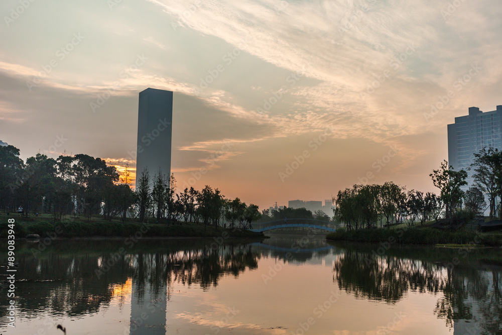 Obraz premium Morgens in Jiangyin