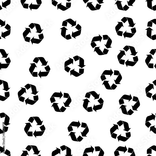 seamless pattern with recycle