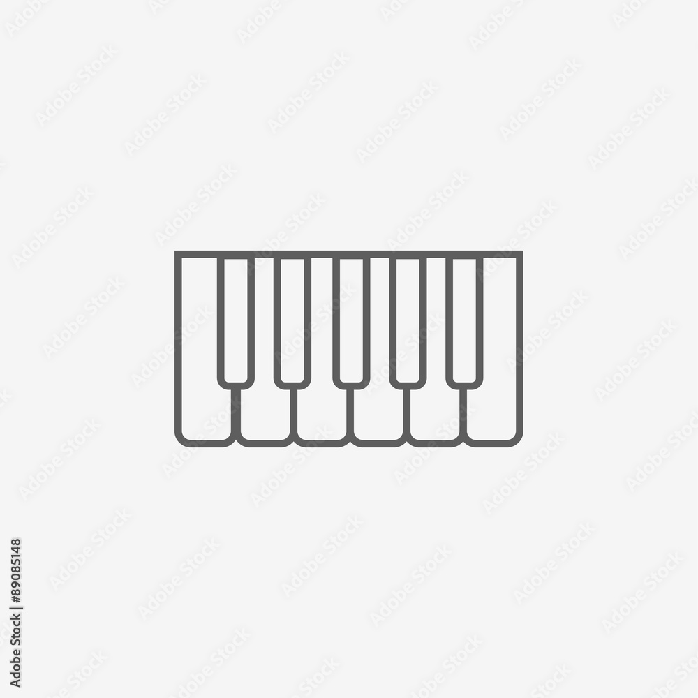 Octave, piano keys icon Octave, piano keys icon