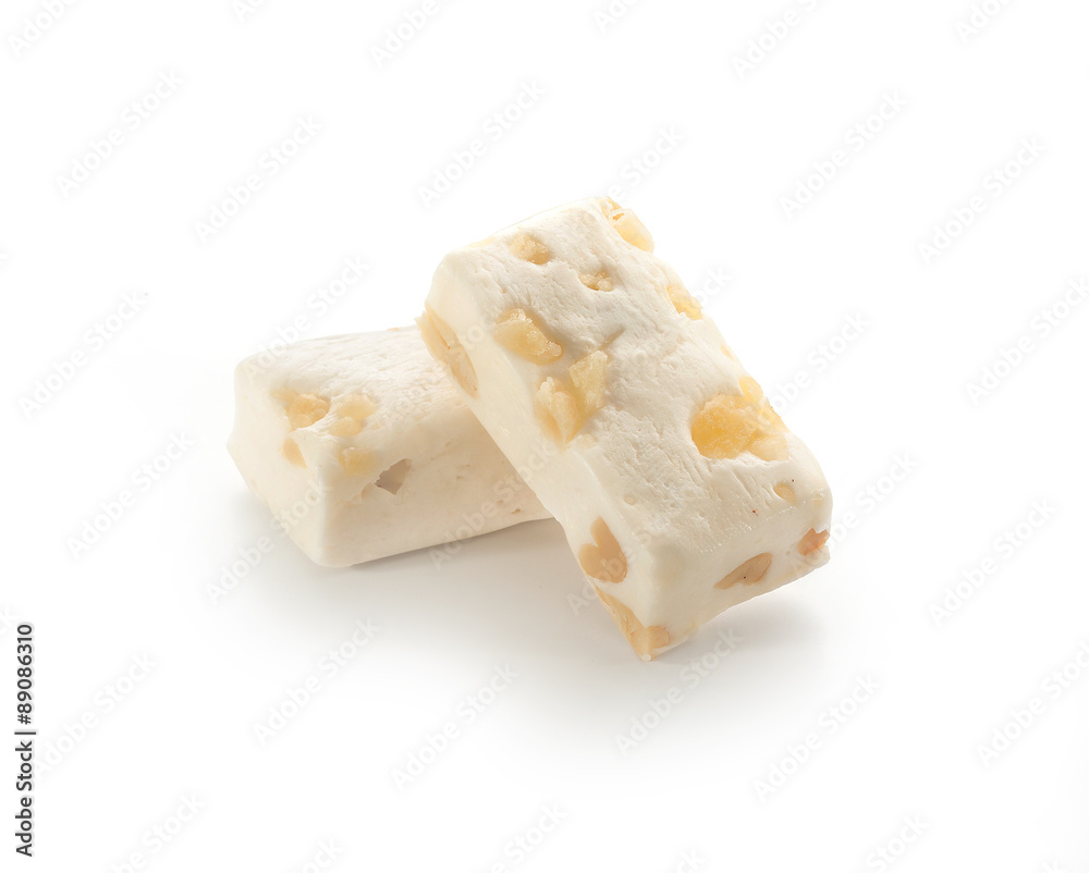 Nougat with peanut and dried fruit