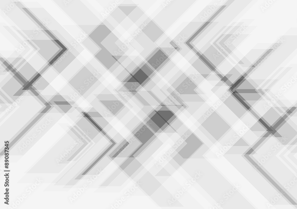 Grey tech abstract vector background