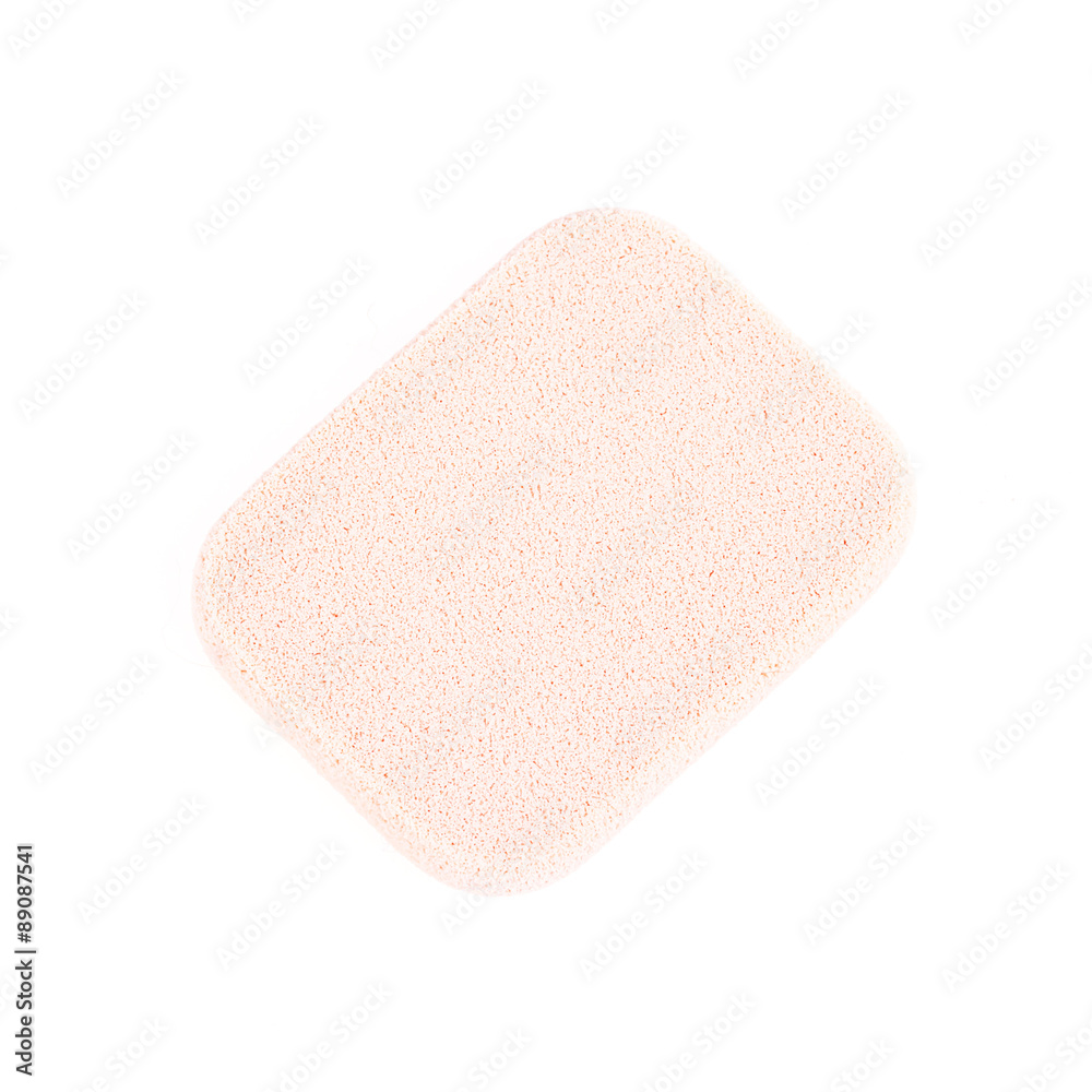 pink facial sponge isolated on white pink facial sponge isolated on white