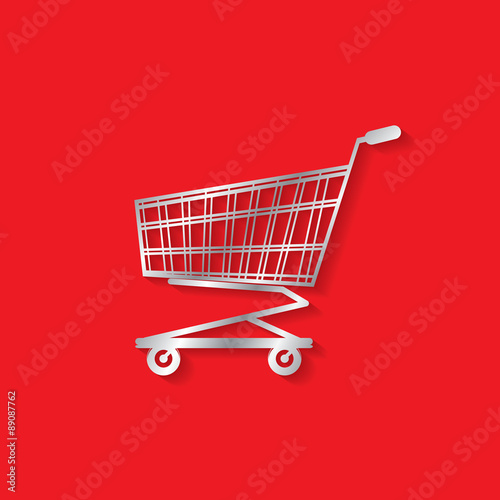 cart on red