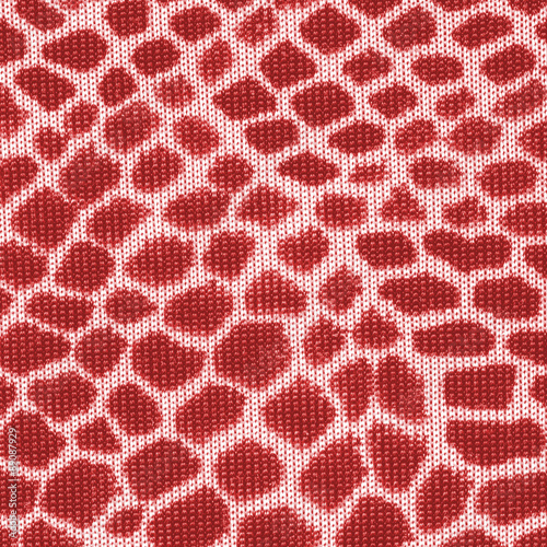 red textile texture closeup