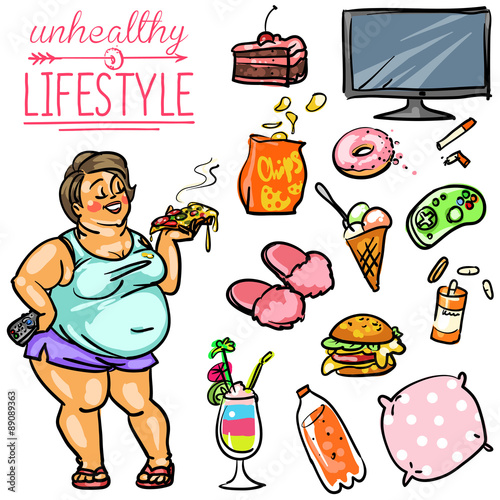 Unhealthy Lifestyle - Woman