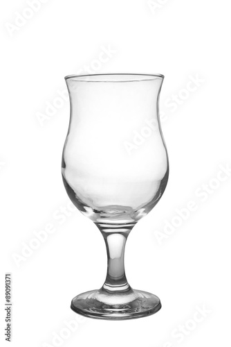 Water glass isolated on white background