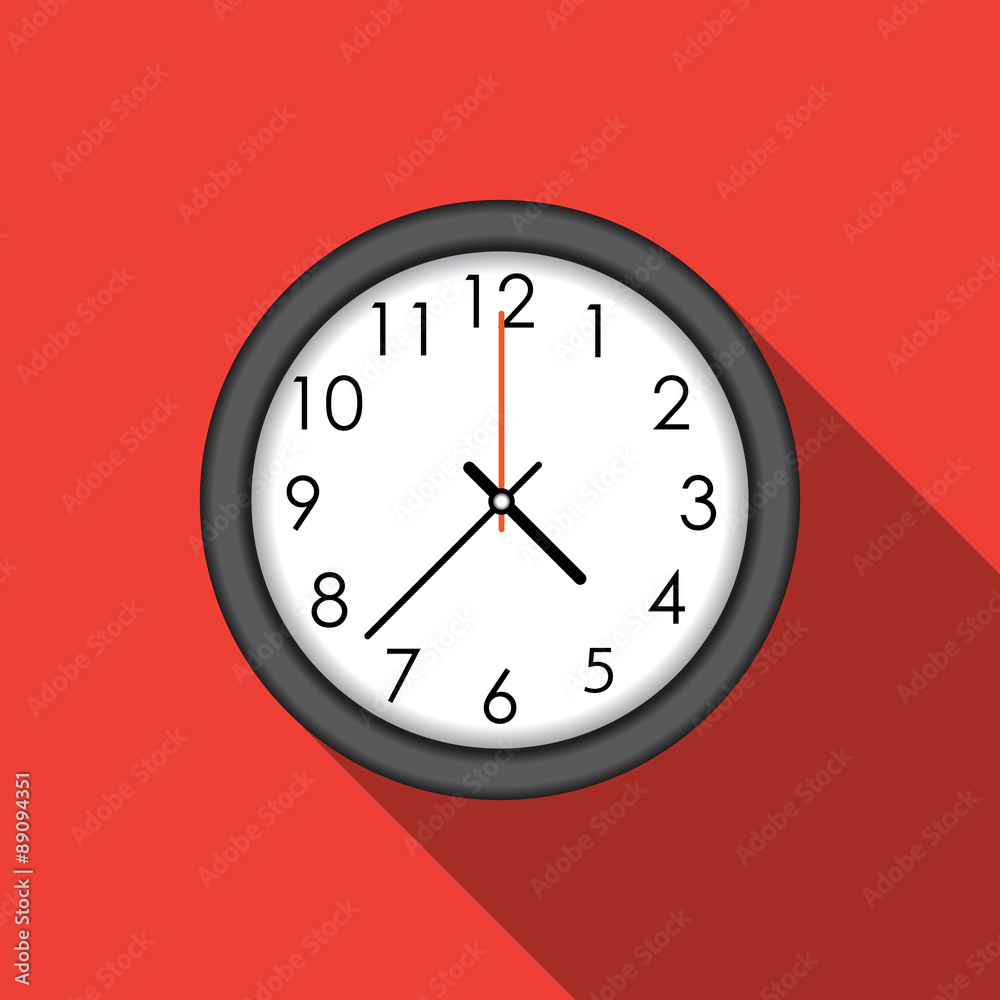 Clock icon. Vector illustration Clock icon. Vector illustration