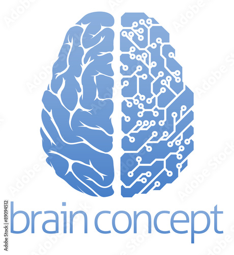 Brain circuit board concept