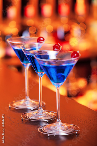 Wallpaper Mural Cocktails Collection - Blue Martini Torontodigital.ca