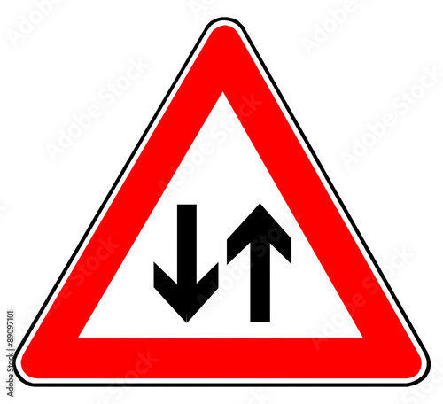Free Download Gefahrenschild Gegenverkehr - GFXLoad