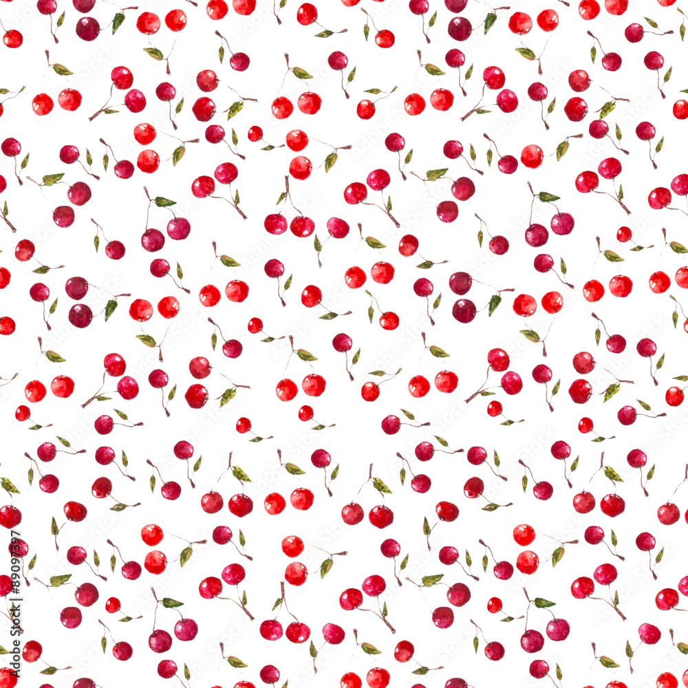 Cherry Pattern.
Pattern painted using watercolors made by hands Cherry Pattern.
Pattern painted using watercolors made by hands