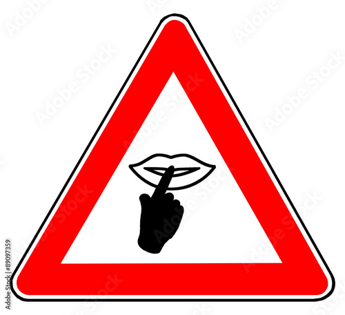 Hinweisschild Ruhe bitte