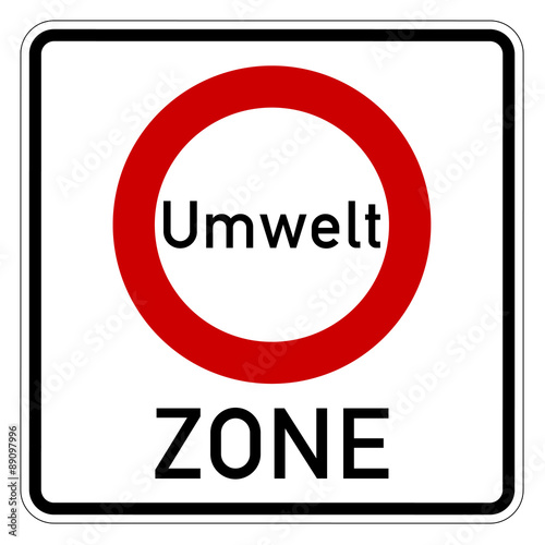 Umweltzone Verkehrsschild