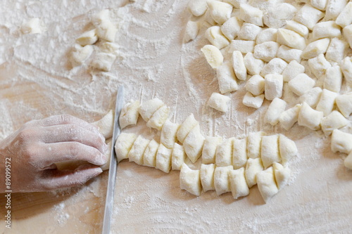 italian homemade fresh pasta background