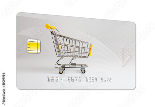 Obraz na plátně carte crédit prix achat caddie