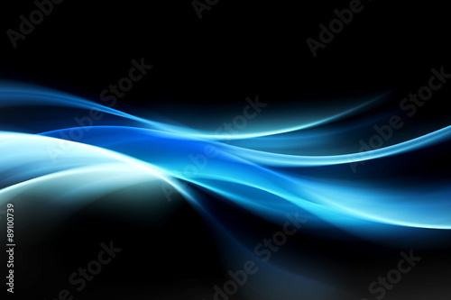 abstract blue light wave background