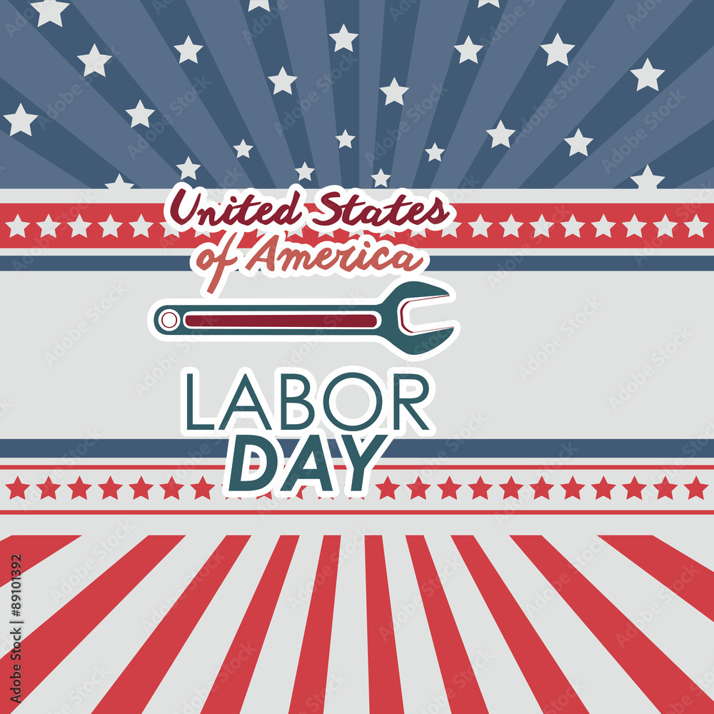 Retro Labor day design Retro Labor day design