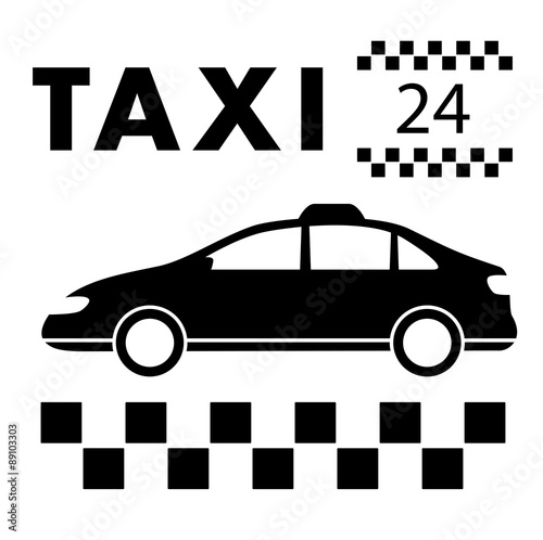 taxi signboard around the clock services
