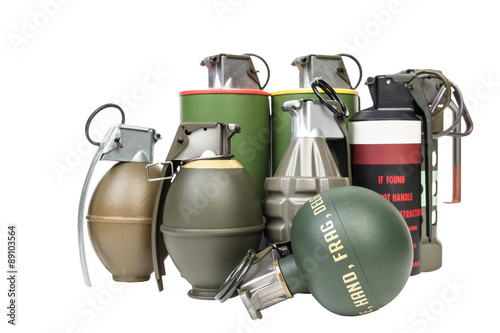 All explosives, weapon army,standard timed fuze, hand grenade on