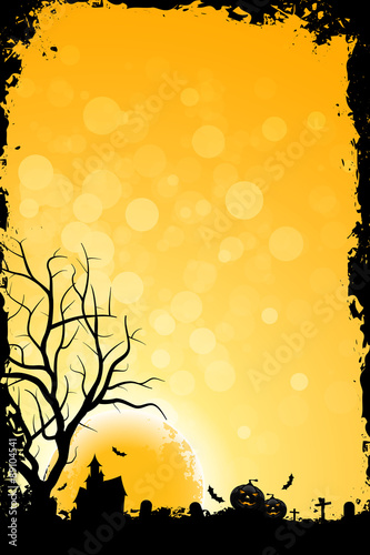 Grunge Background for Halloween Party