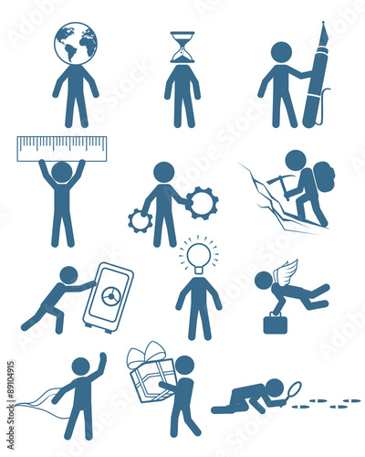 People in business set