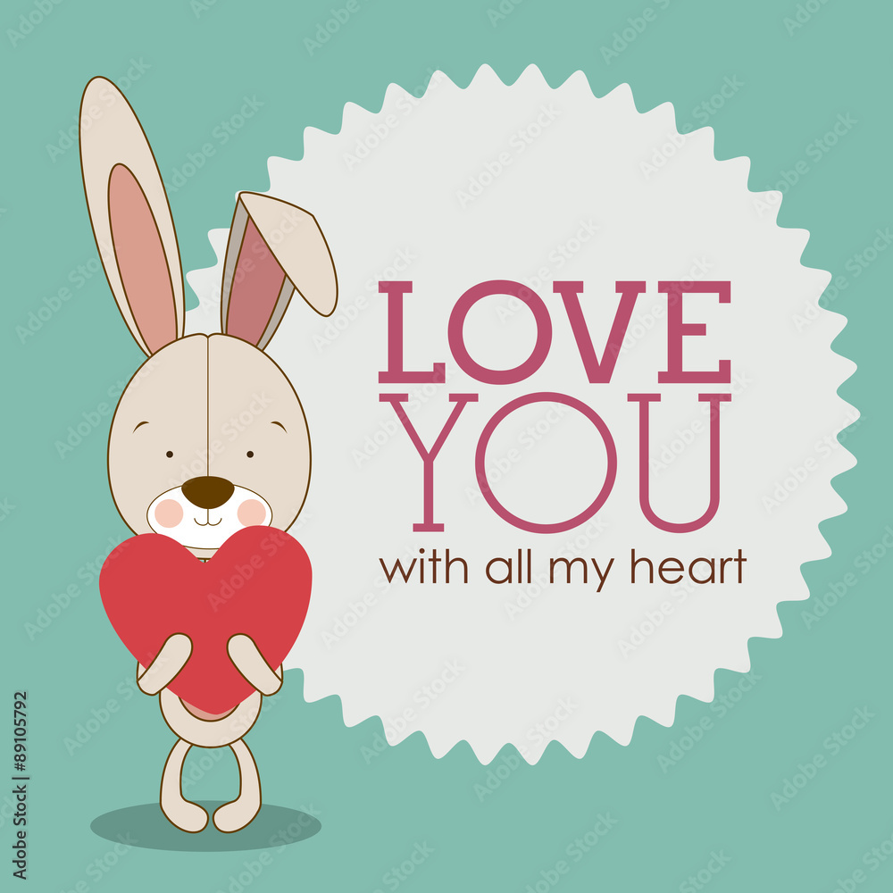 Fototapeta premium Love design