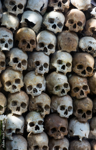 Tablou pe pânză Pile of skulls