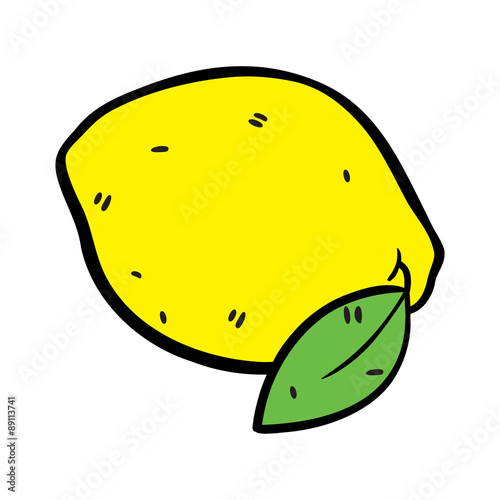 lemon in doodle style