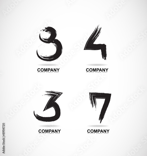 Grunge letter logo