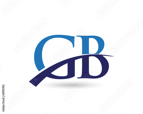 GB Logo Letter Swoosh
