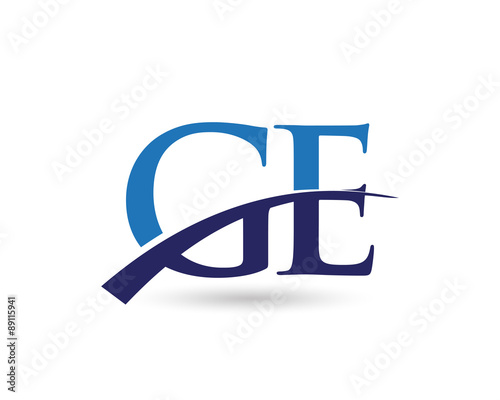 GE Logo Letter Swoosh