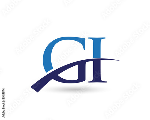 GI Logo Letter Swoosh