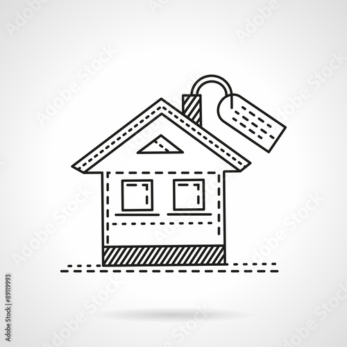 Housing abstract line vector icon