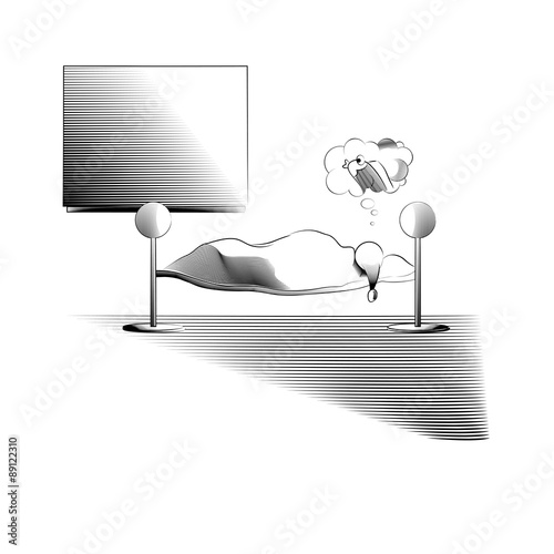 sweet dreams - line art