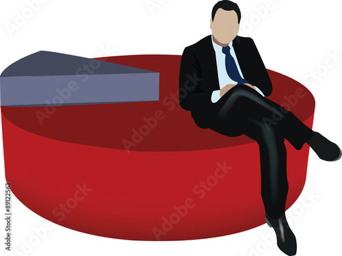istogramma utili manager seduta sopra