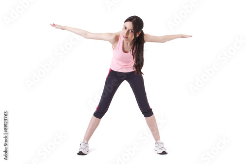 girl doing fitness
