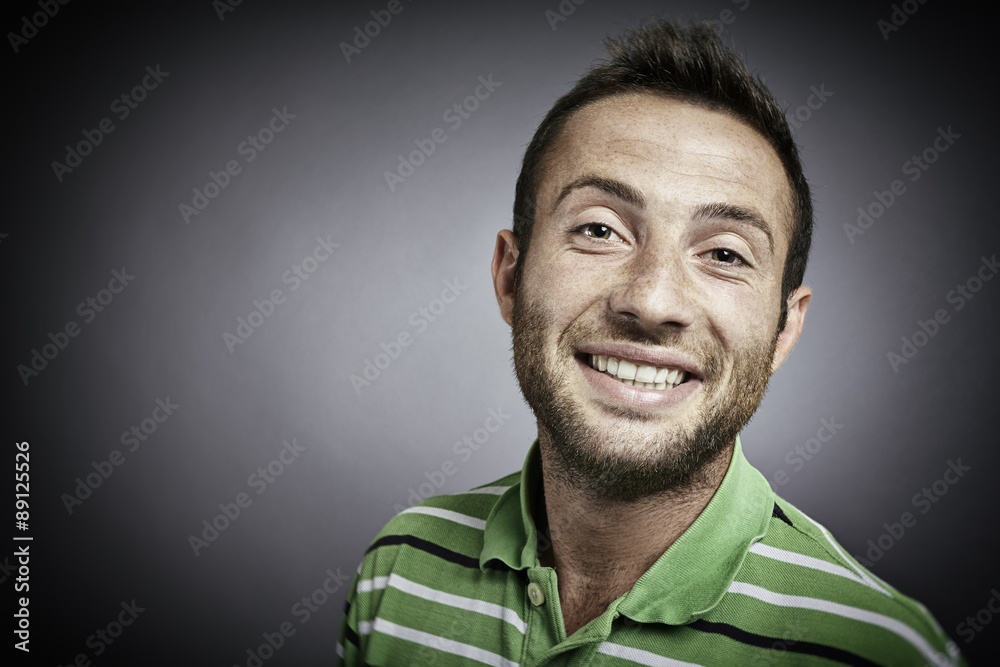 Portrait of a young smiling guy Portrait of a young smiling guy