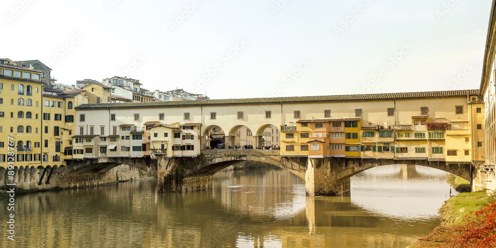 Florence, Italy: Ponte Vecchio view.