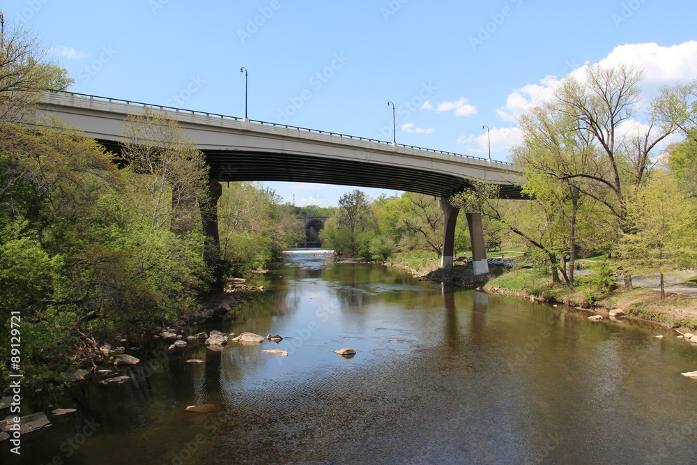 Underside of a Bridge Over Water