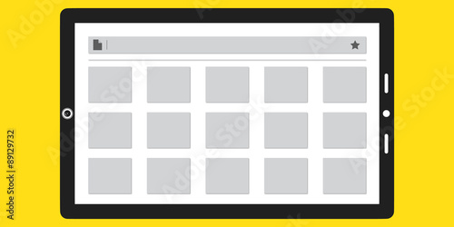 Ecommerce App Shown on a Tablet 