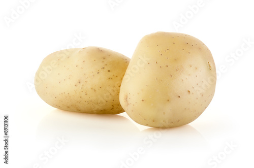 Potatoes isolated on white background