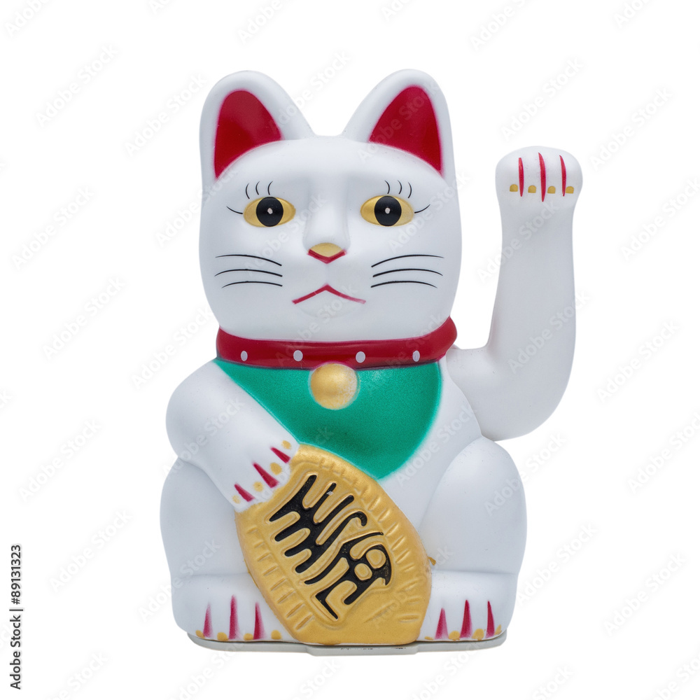 Εκτύπωση καμβά isolated fortune or lucky cat