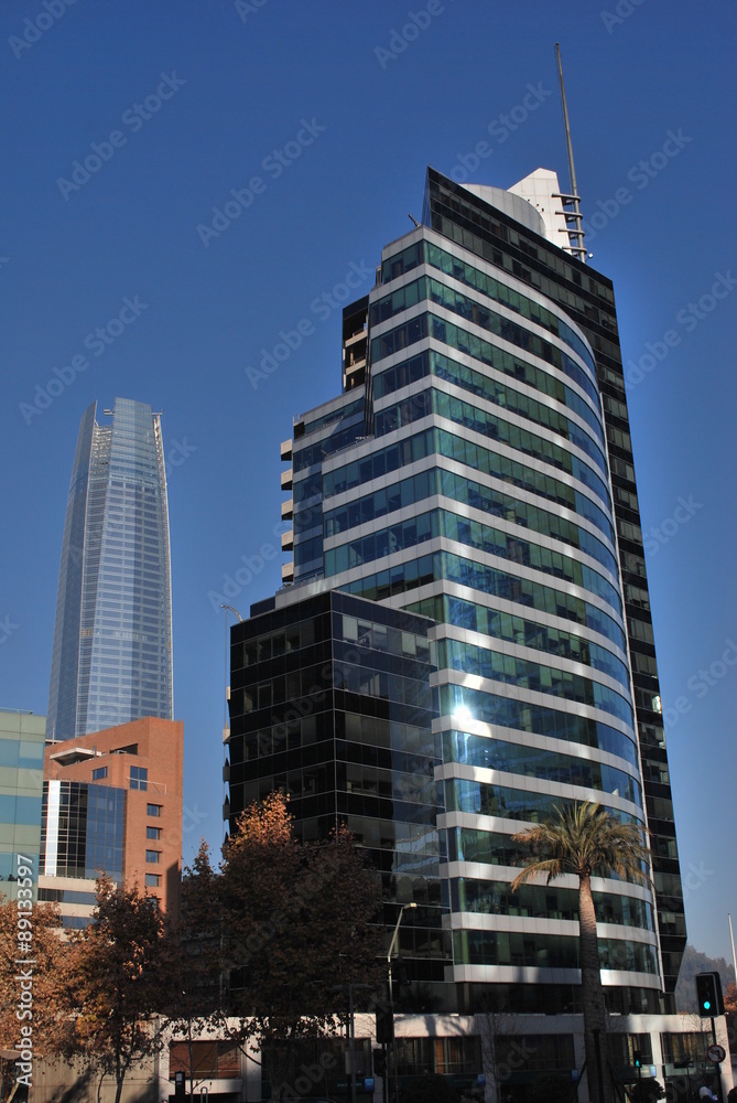 Amazing skyscrapers in Santiago, Chile