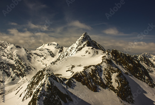 Wintersport auf dem stubaier Gletscher (Tirol / Österreich)