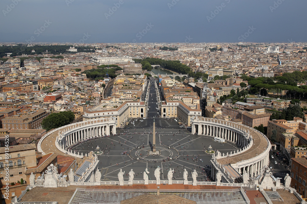 Panoramic view of Vatican city, Rome