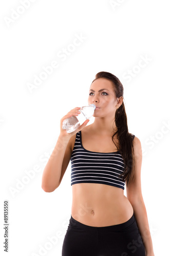 girl drinking water