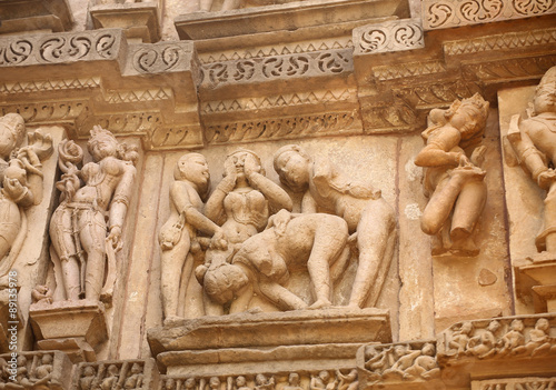 Tableau sur toile Tempelbezirk von Khajuraho