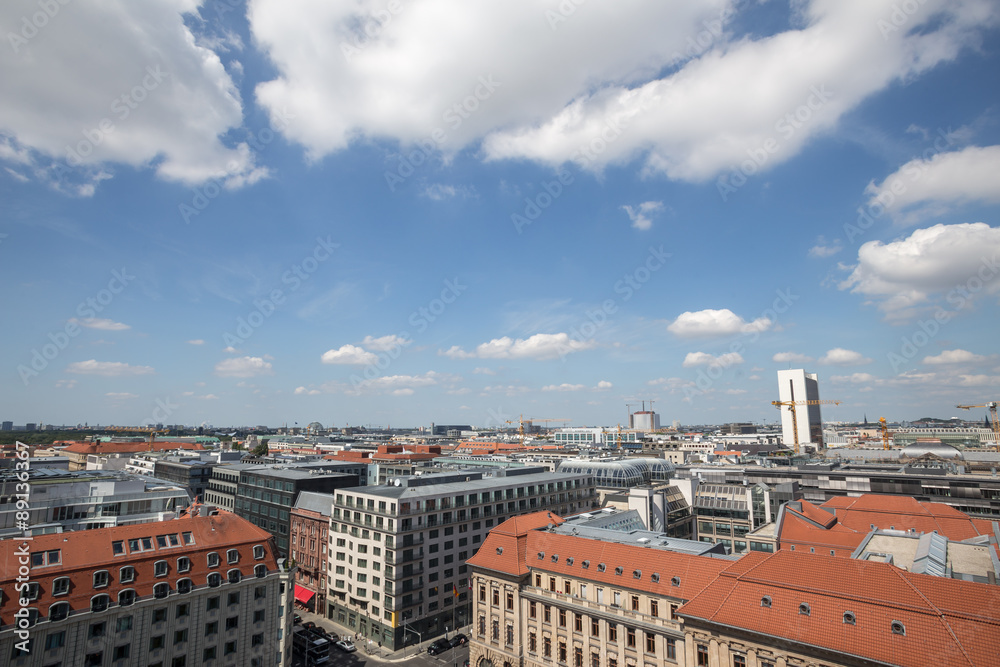 berlin germany cityscape view from above