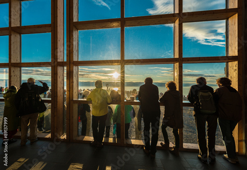 North Cape in Finnmark, Northern Norway. photo